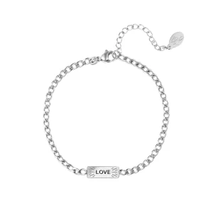 Armband Love - Zilver