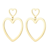 Oorbellen Heart - Goud