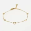 Armband hart & cirkels - Zilver