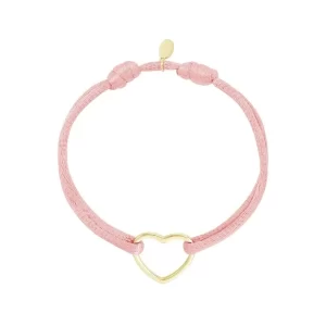 Stoffen armbandje - Roze