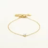 Armband met steentje - Zilver