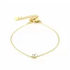 Armband met steentje - Goud