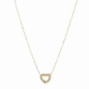 Ketting Hart met strass - Goud