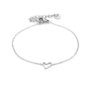 Armband Open hart - Zilver