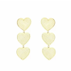 Oorbellen Triple Heart - Goud