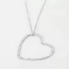 Ketting Vallend hart - Zilver