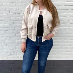 Bomber Jacket - Beige