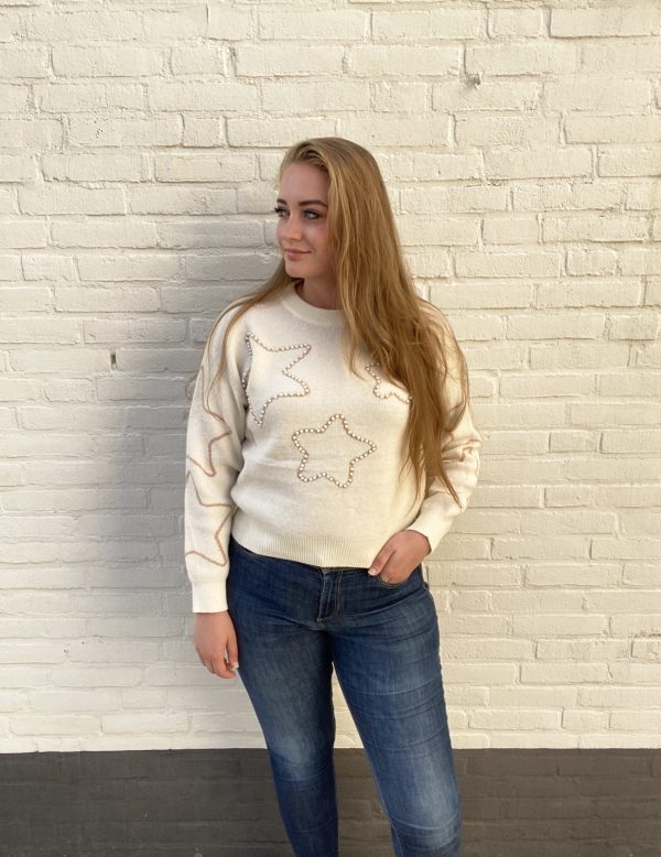 Star sweater - Beige