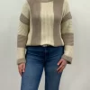 Trui gestreept - Beige