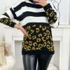 Trui Leopard - Zwart