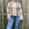 Trui gestreept - Beige