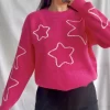 Star sweater - Roze