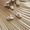 Oorbellen | Knots | Oud paars