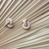 Oorbellen | Knots | Oud paars