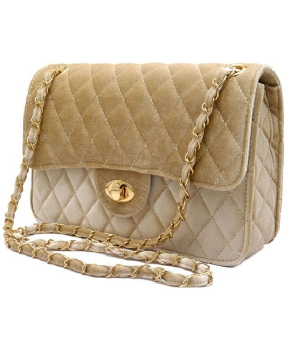 Velvet bag | Beige