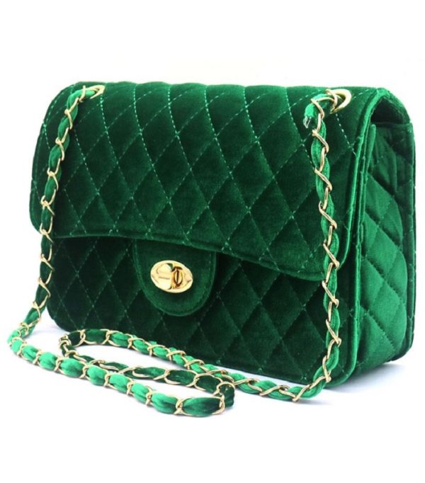 Velvet bag | Groen