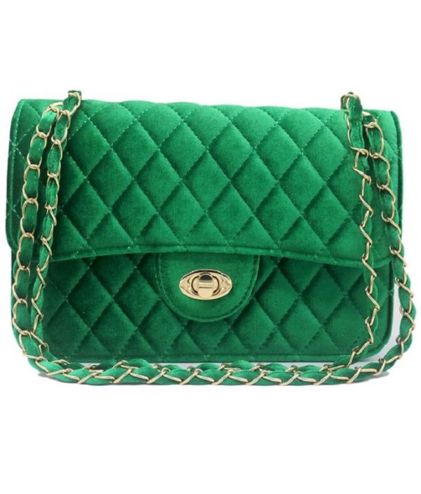 Velvet bag | Groen