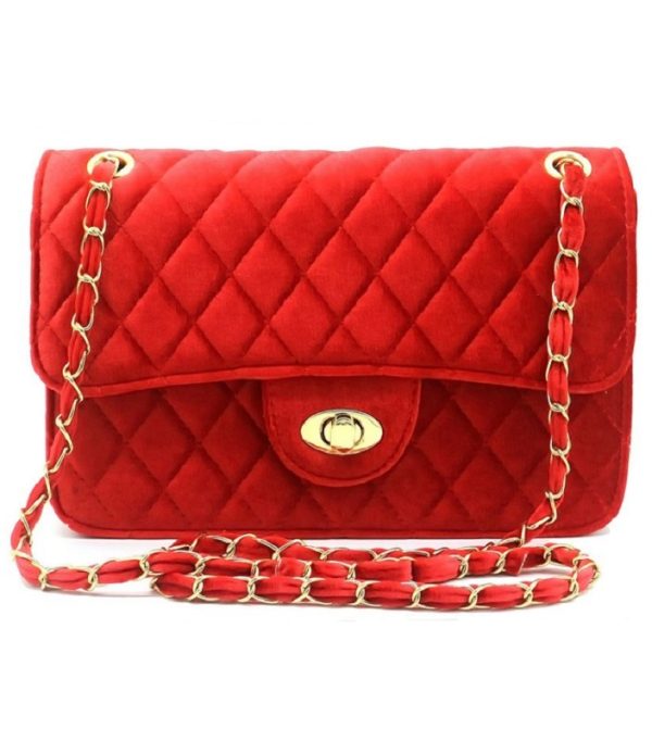 Velvet bag | Rood