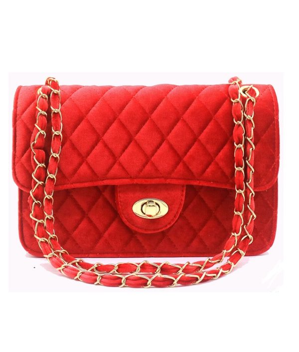 Velvet bag | Rood