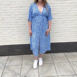 Leopard dress | Blauw