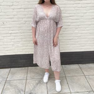 Leopard dress | Beige