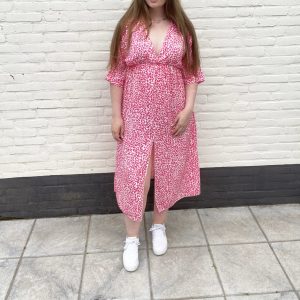Leopard dress | Roze